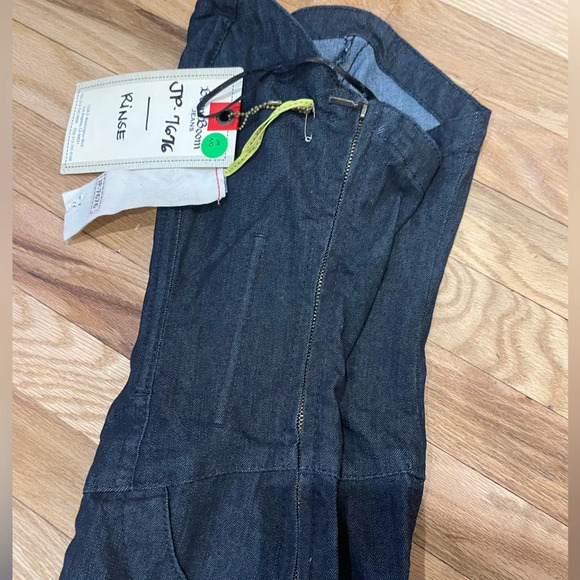Boom Boom Jeans Denim Jumpsuit Strapless Wide Leg  Women’s Small - Picture 5 of 6
